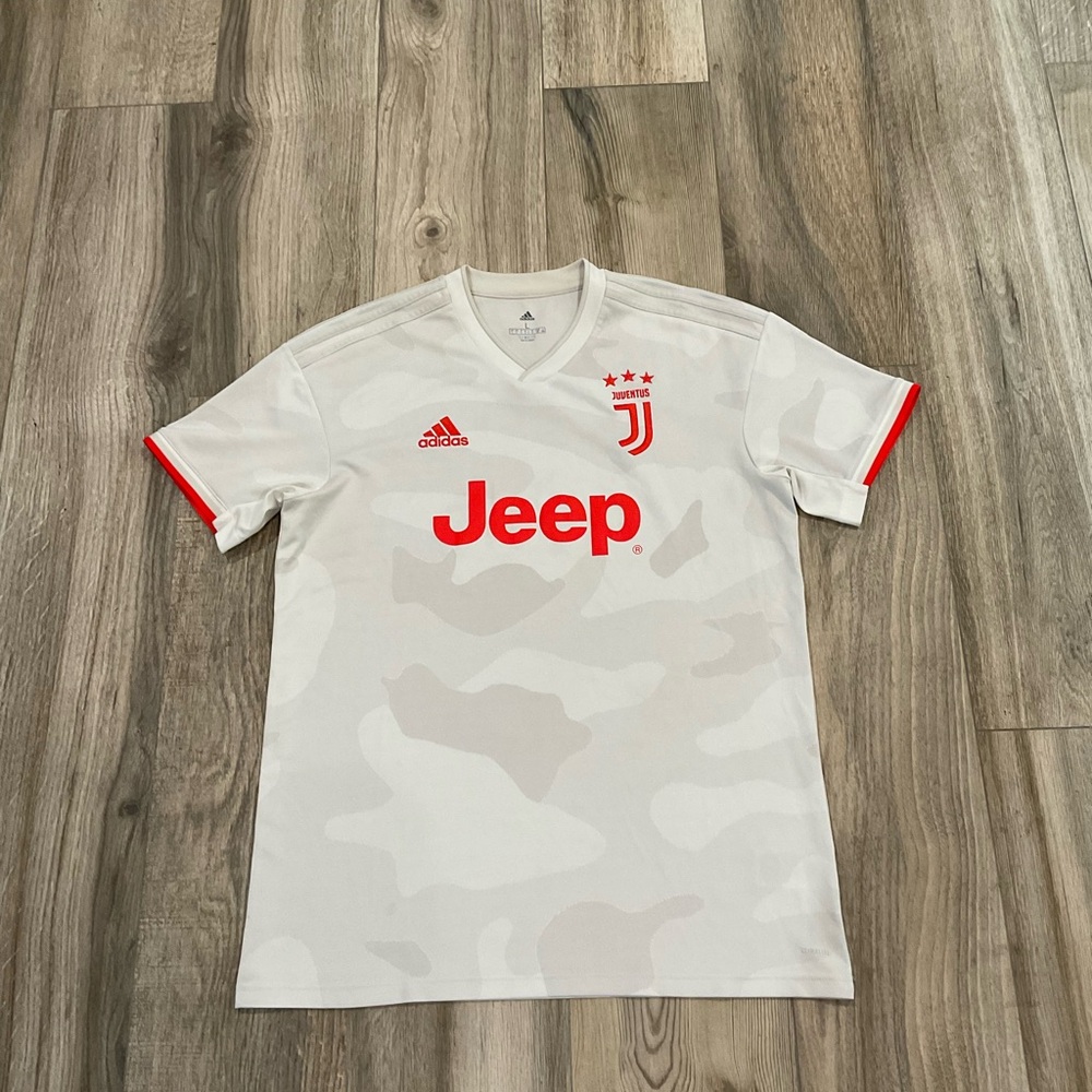 2019 Juventus Serie A Men’s Large White Adidas Away Soccer Jersey Football
